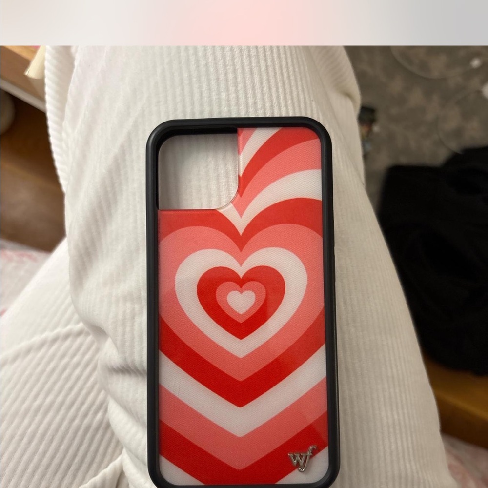 Red and Pink Heart Pattern Phone Case